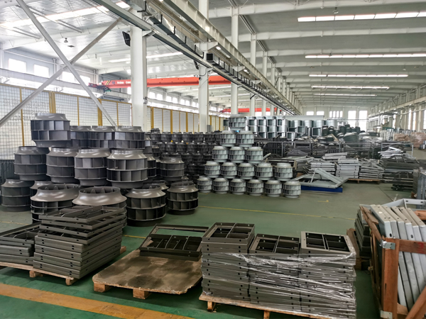 后傾風機葉輪工位