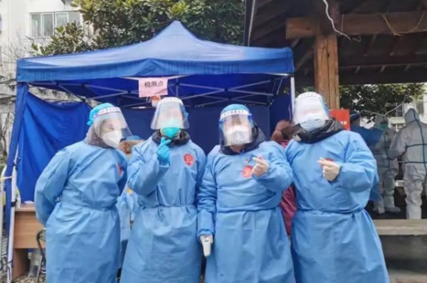 助力繼續！蘇州城發建筑設計院第二批志愿者支援社區核酸檢測